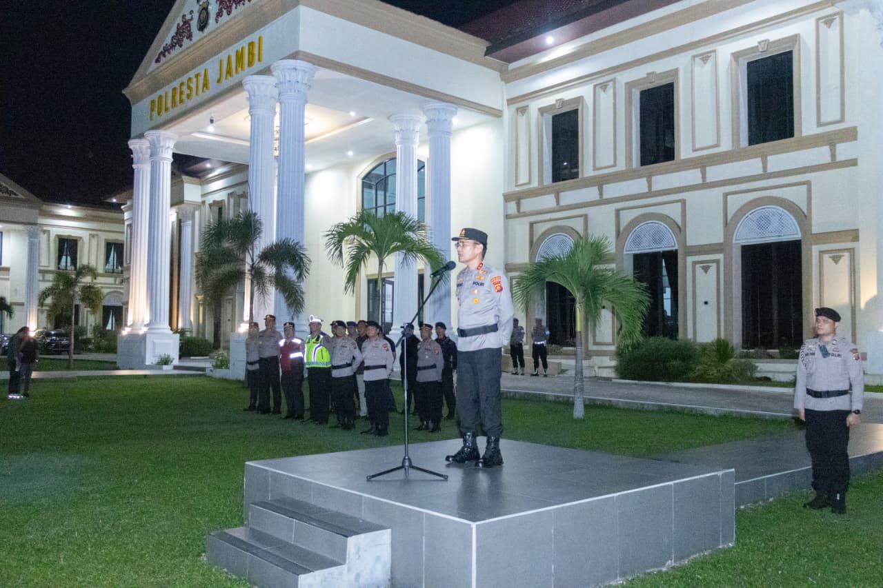 Pimpin Apel Giat Patroli, Kapolda Jambi Tegaskan: Keamanan Kota Harus Dijaga Bersama